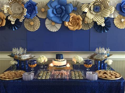royal blue and gold birthday party ideas